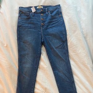 Madewell 10” High Rise Skinny w30 new with tags